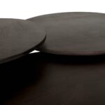 Salontafel Valletta ø80cm | Donkerbruin