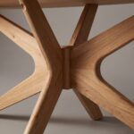 Eettafel Trapani Deens Ovaal 180×100 | Spiderpoot | Naturel