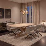 Eettafel Trapani Plat Ovaal 220×100 | Spiderpoot | Naturel