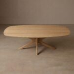 Eettafel Trapani Deens Ovaal 180×100 | Spiderpoot | Naturel