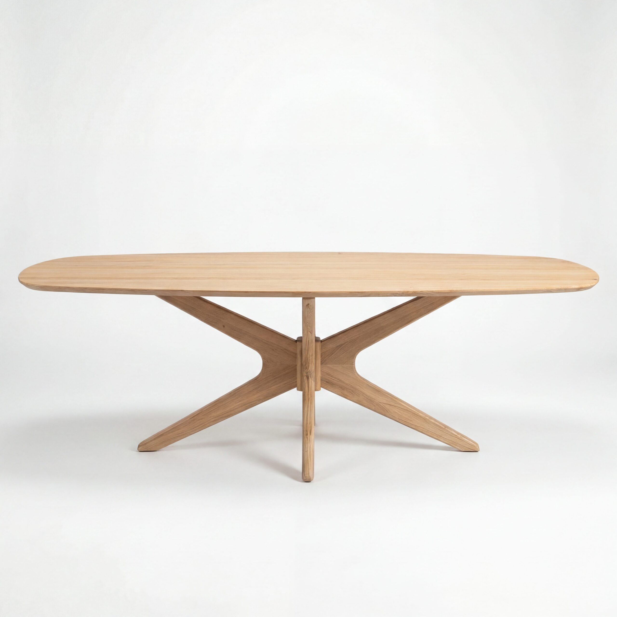 Eettafel Trapani Deens Ovaal 180×100 | Spiderpoot | Naturel