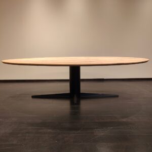 Eettafel Noto Ovaal 40mm | 280×120 | Kolompoot | Maatwerk Mogelijk