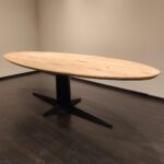 Eettafel Noto Ovaal 40mm | 180×100 | Kolompoot | Maatwerk Mogelijk