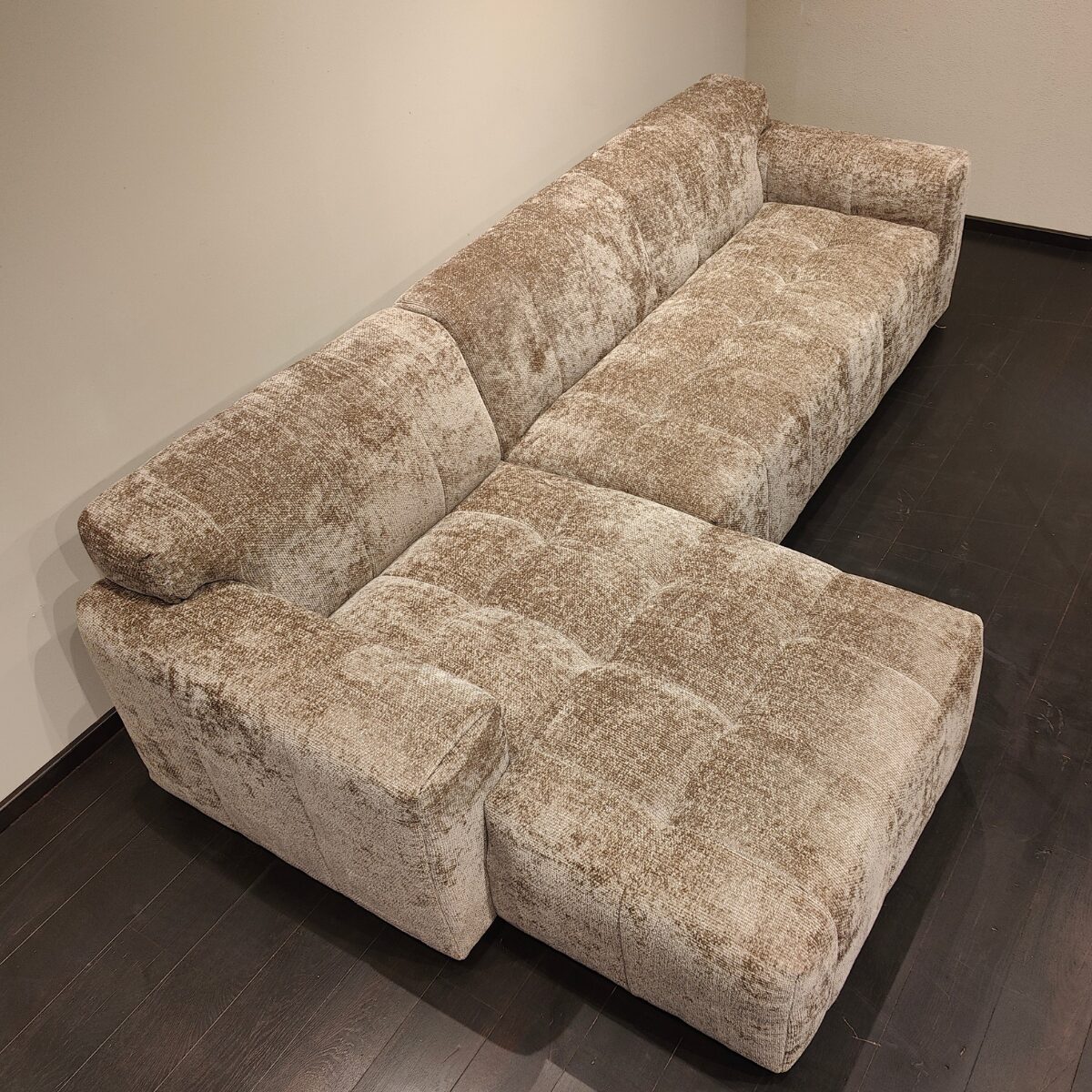 Hoekbank Austin Taupe Links