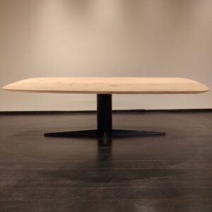 Eettafel Menfi Deens Ovaal 40mm | 300×120 | Kolompoot | Maatwerk Mogelijk