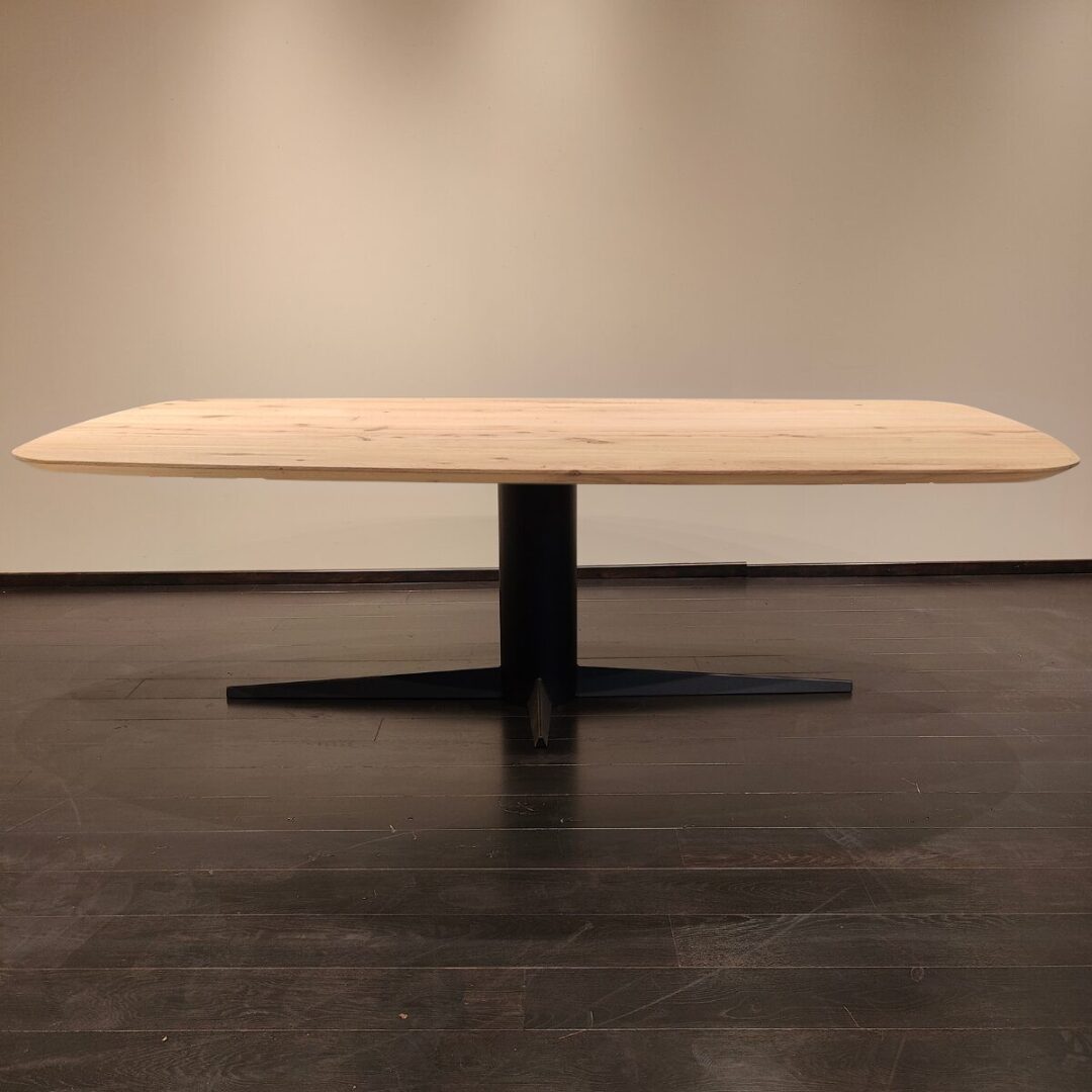 Eettafel Menfi Deens Ovaal 40mm | 200×100 | Kolompoot | Maatwerk Mogelijk