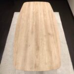 Eettafel Menfi Deens Ovaal 40mm | 200×100 | Kolompoot | Maatwerk Mogelijk