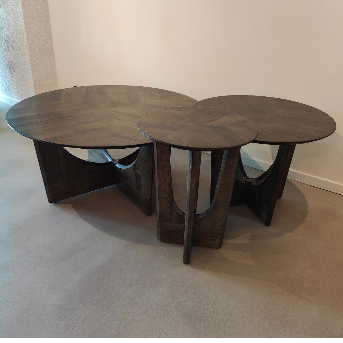 Salontafel Rijsel | ø60cm | Olijfbruin