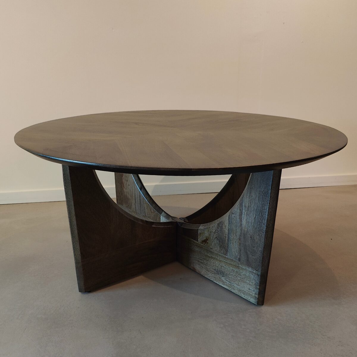 Salontafel Rijsel | ø90cm | Olijfbruin