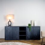 Dressoir Tenna 220cm | Zwart