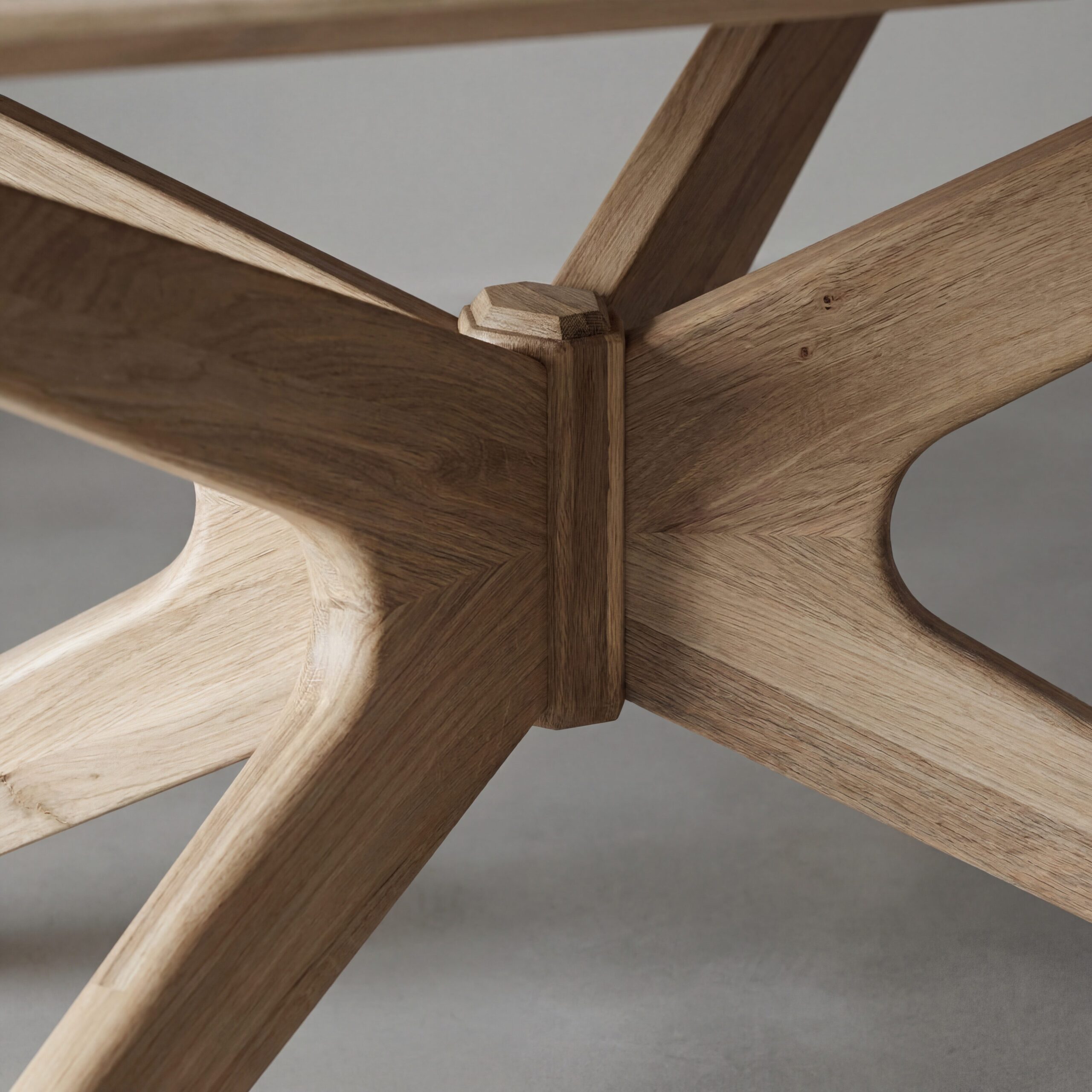 Eettafel Trapani Deens Ovaal 240×100| Kruispoot | Naturel