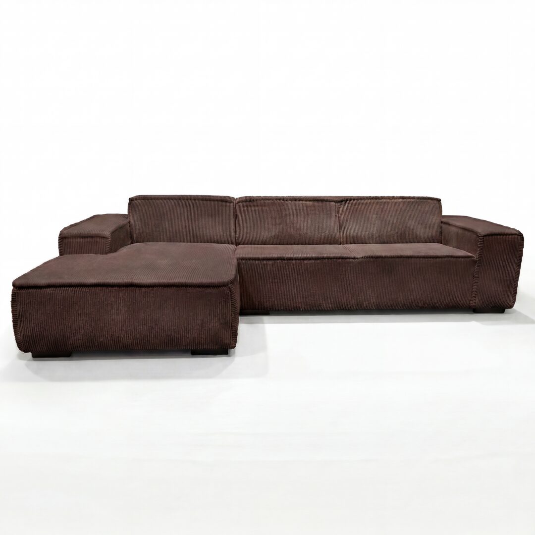 Hoekbank Modena Bruin Links