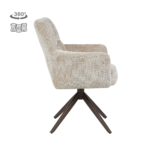 Stoel Bardi | Beige | Brons Frame