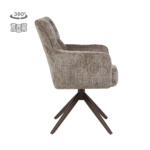 Stoel Bardi | Taupe | Brons Frame