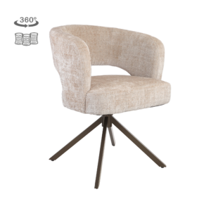 Stoel Mura | Beige | Brons Frame