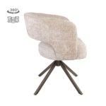 Stoel Mura | Beige | Brons Frame