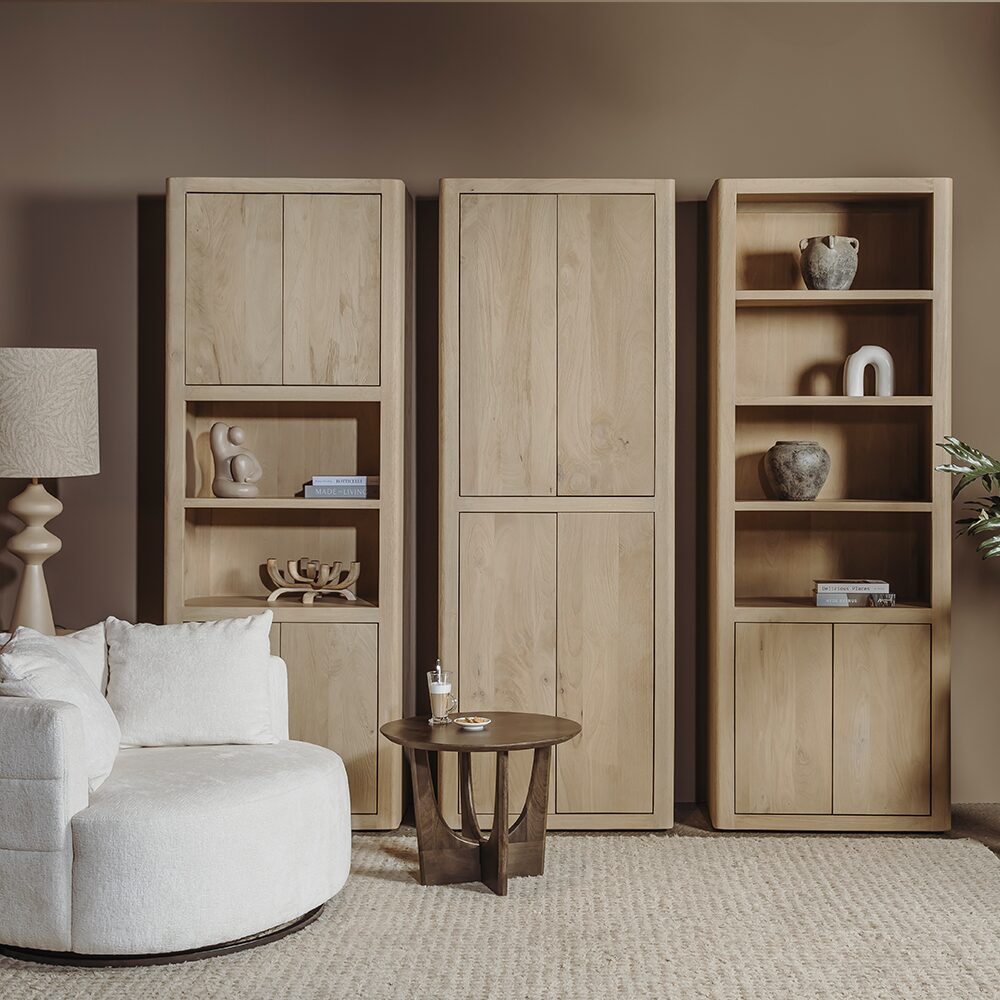 Wandkast Tenna 80cm | Model C | Naturel