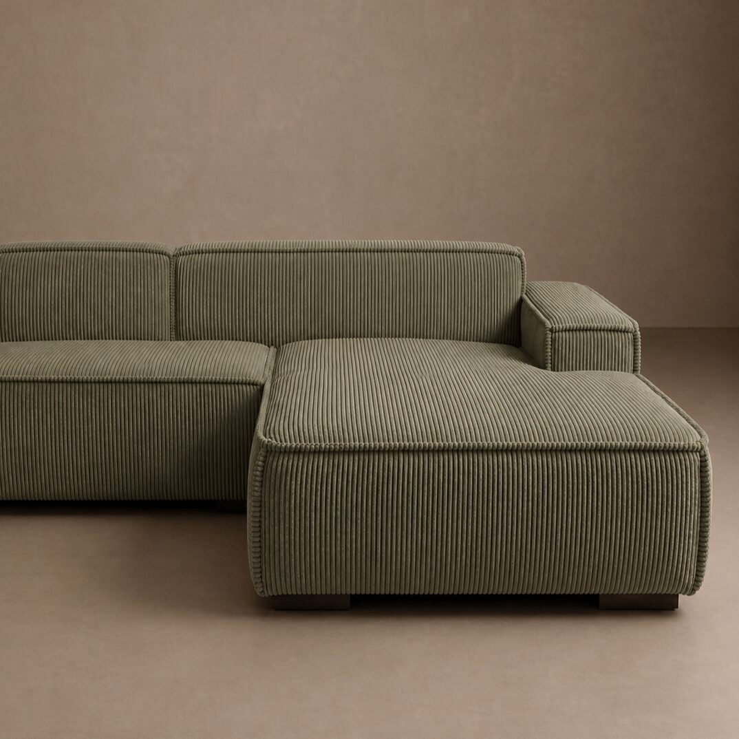 Hoekbank Modena Groen Rechts