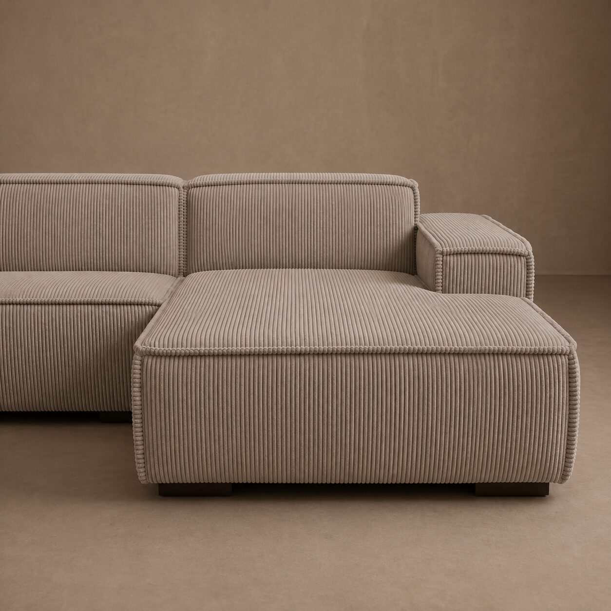 Hoekbank Modena Taupe Rechts